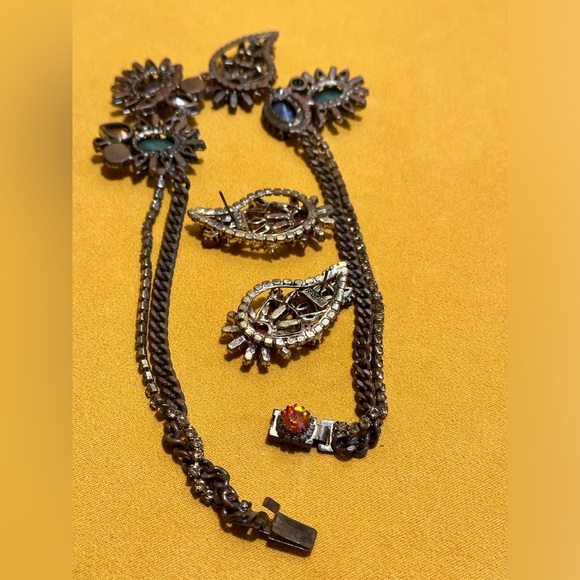 Rodrigo Otazu Rhinestone Necklace and Earring Set - Picture 4 of 9